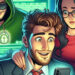 Copilot - A cartoon of a man talking to his AI girlfriend on his phone, while a hacker is stealing his data from behind - TechNewsToday.co.za