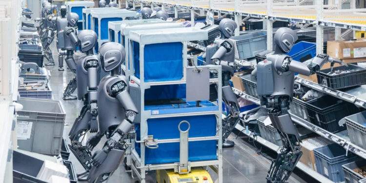 Humanoid Robots Take Over EV Factories