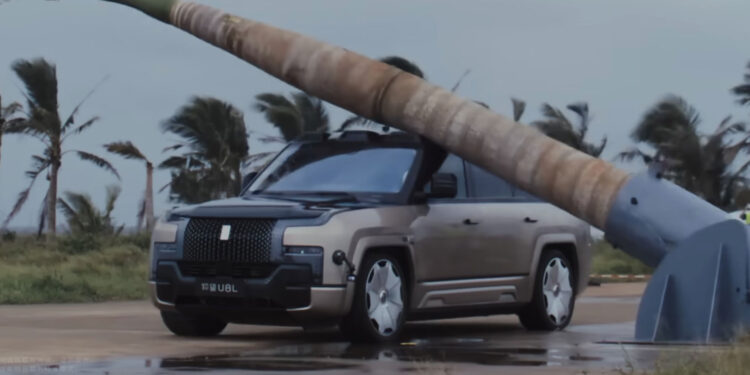 BYD Dropped a Tree on Their Car as a Flex